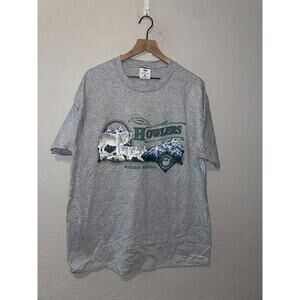 Vintage Howlers Shirt Jerzees Wolf Bozeman Montana Tee Animal Nature 90s L